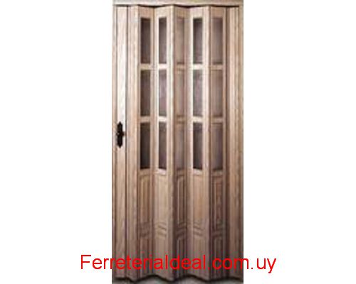 puerta plegable pvc alta calidad facil instalacion 2.10 x 0.85