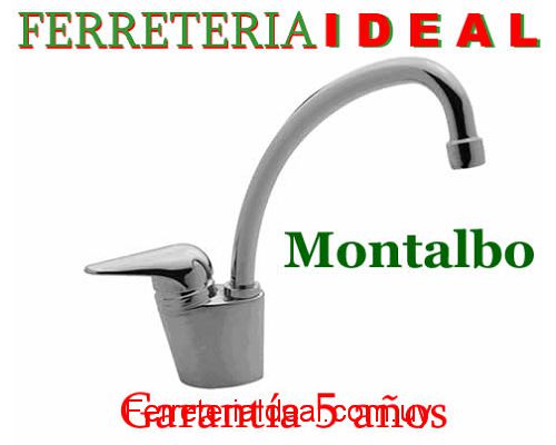 Griferia monocomando cocina mesada pico alto cartucho