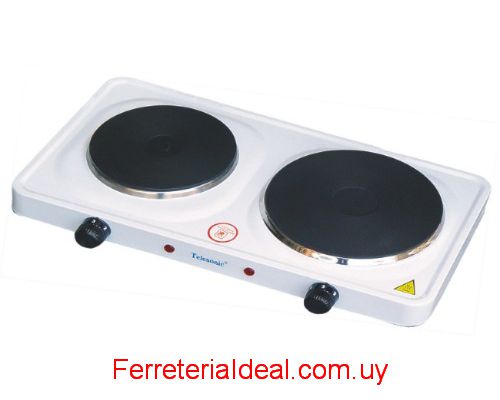 electrico 2 hornalla disco 1000 termostato temper | Ferreteria Ideal