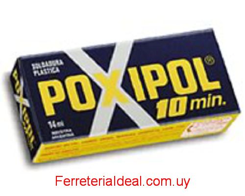 Pegamento Poxipol soldadura plastica seca en 10 minutos
